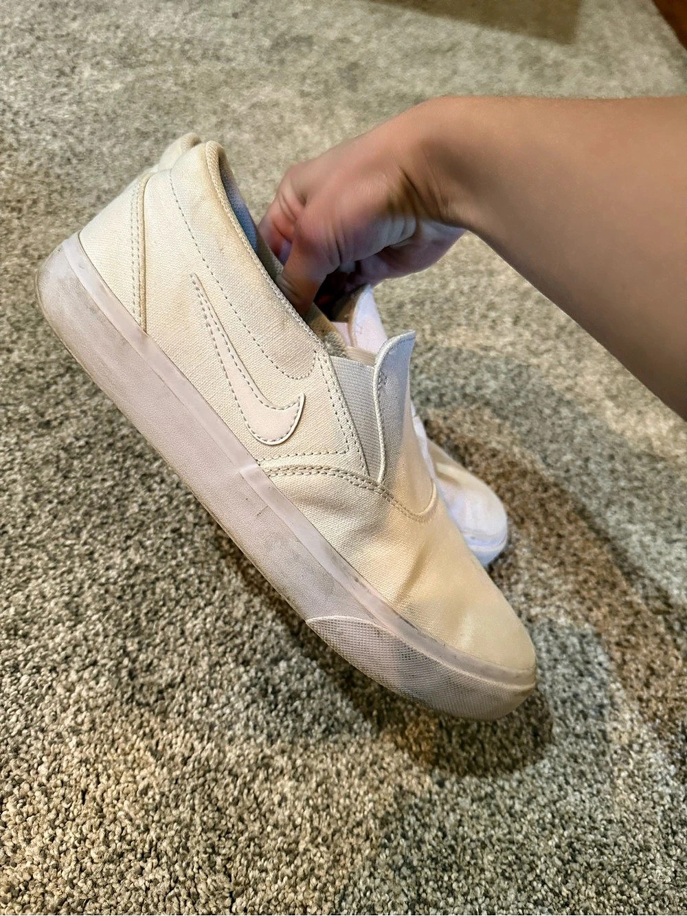 Nike Slip-On Canvas Sneakers White